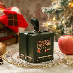 Caixa De Embalagem De Presente De Mão De Natal, Caixa De Maçãs De Véspera De Natal, Caixa De Sobremesa De Bolo De Mousse, Decoração - Image 2