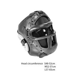 Capacete de boxe acolchoado respirável sparring arnês amortecimento engrossado proteção facial completa para adultos mma taekwondo - Image 6
