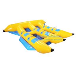 Banana Boat inflável para parque aquático, Jogos de parque aquático, Tubo rebocável de peixe voador, 4 assento, 6 assento, 9 assento, venda quente - Image 2