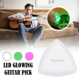 Palheta de guitarra brilhante com led, palhetas exclusivas para baixo, guitarra elétrica, bandolim e baixo, palheta luminosa de toque - Image 6