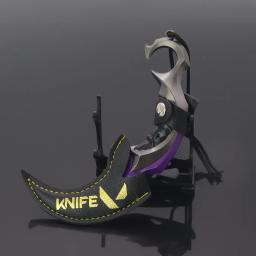 Saqueamento Impressão Ouro Roxo Frenzy Garra Faca, Valorante Em torno de Contrato Destemido Arma, Modelo Toy Decoração, Katana Espada - Image 2