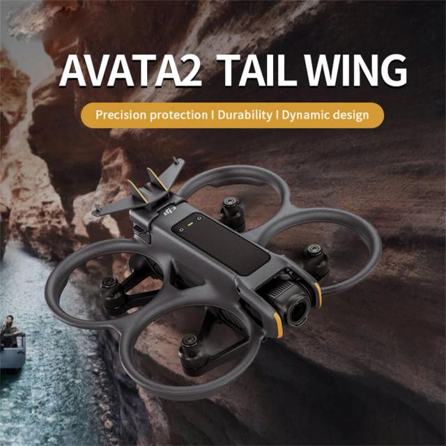 Fivela de Proteção para Bateria de Drone DJI Avata 2 - Spoiler Traseiro e Suporte de Cauda