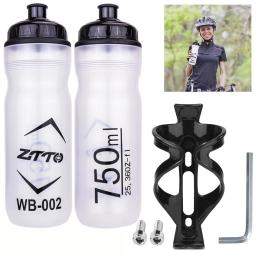 Chaleira com suporte, Copos de bebida para bicicletas, Garrafa de água esportiva, Ciclismo ao ar livre para MTB, Ciclismo de montanha, 750ml - Image 1