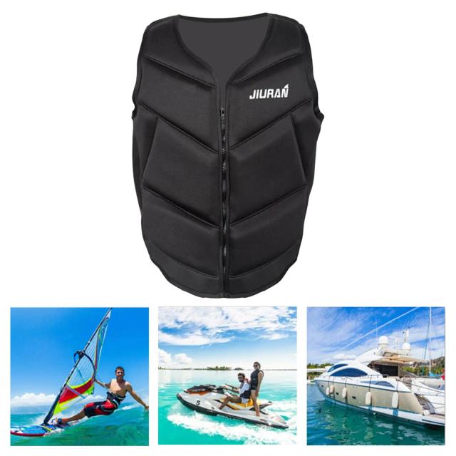 Colete Flutuante Unissex com Zíper para Navegação, Pesca e Vela