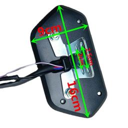 Painel de bicicleta elétrica com display LED, medidor universal, odômetro, velocímetro, scooter, scooter, DJI, 48V, 60V, 72V - Image 5