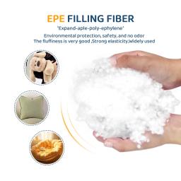 Premium poliéster fibra enchimento macio travesseiro, recheio de bichos de pelúcia, brinquedos, Decorações nuvem, recheio, Down-como fibra, EPE, 100g, 500g, 1000g - Image 3