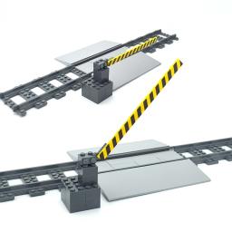 Cidade Treina Trem Trilha Trilho Trilhos Straight & Curvo Conjunto de Blocos de Construção Tijolos Brinquedos Infantis Modelo Compatível Grande Marca - Image 5
