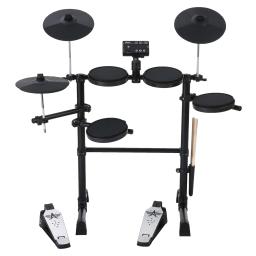 Kit de Bateria Eletrônica para Adulto Iniciante, Hi-Hat Pedais, Conexão USB MIDI, Presentes de Música, 8 PCs, 144 Sons - Image 2