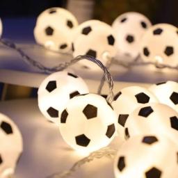 Bola De Futebol Fairy String Light, Quarto Pendurado Luzes, Jardim, Esportes, Futebol Tema, Festa de Aniversário, Favors Decoração, 1.5m, 10LED - Image 2