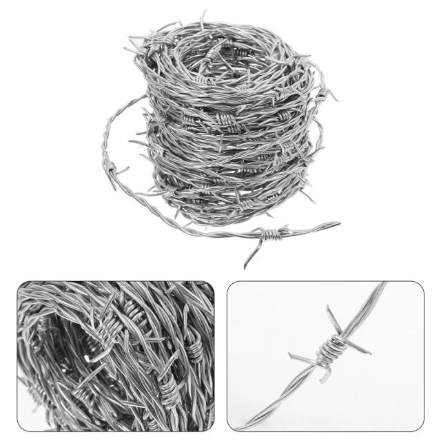 Cerca Decorativa de Arame de Aço Prata Enferrujado para Esgrima com Proteção de Plantas - 8 cm