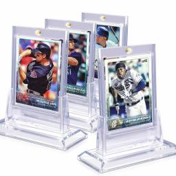 Cartão magnético titular protetores set, plástico rígido mangas, troca vitrine, beisebol, futebol, esportes, cartões de Yugioh, 35PT - Image 1