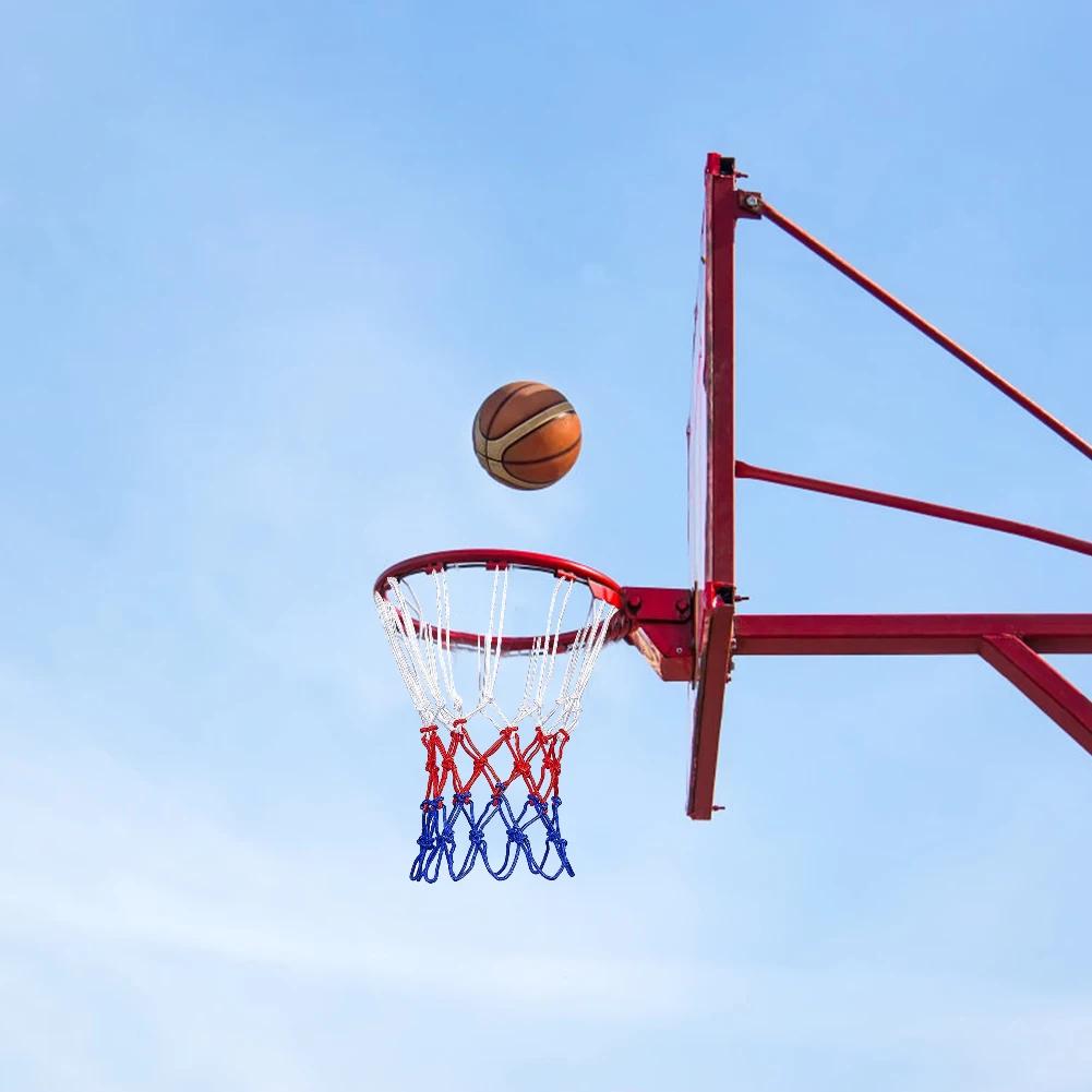 Basquete para esportes ao ar livre, basquete padrão Rim Net, para todos os climas, Tri-Color, esportes e entretenimento - Image 1