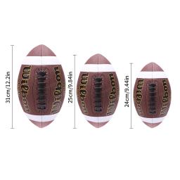 Bolas de futebol americano de couro PU para adultos e crianças, alta qualidade, esportes, oficiais, tamanho 3, 6, 9, 1pc - Image 2