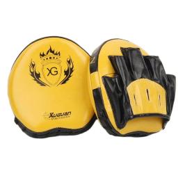 Boxe foco almofada mitt soco alvo pontapé curvado mma artes marciais treinamento - Image 3