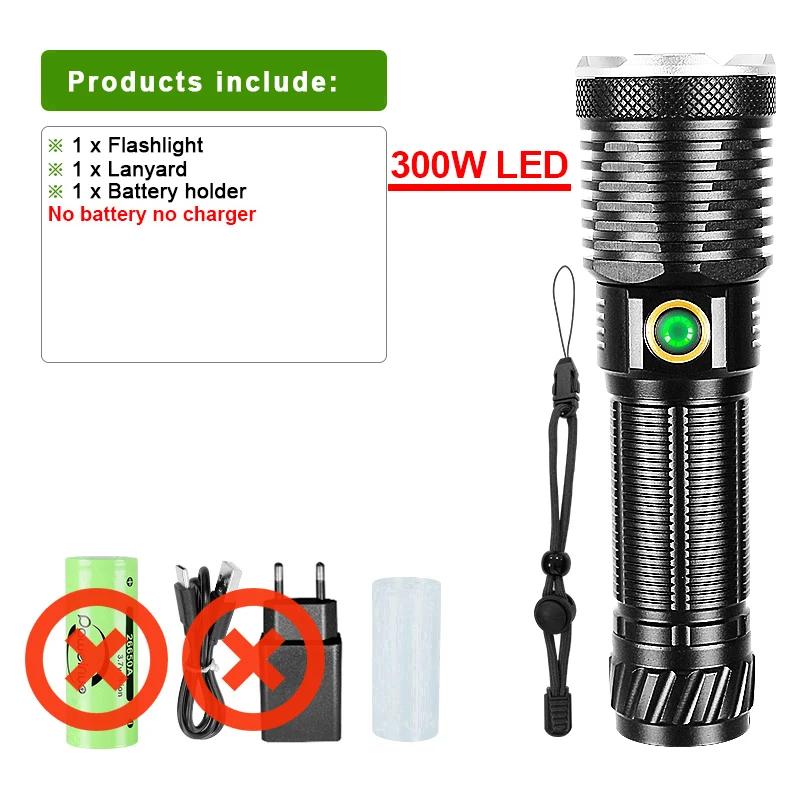 Lanterna recarregável ultra poderosa de 1000000LM 800W LED Lanternas LED de alta potência 3500M Lanterna tática de longo alcance - Image 1