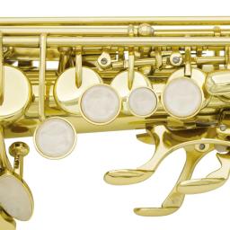 Slade-saxofone soprano dourado, ajuste Bb, latão, instrumento musical de sopro, saxofone acessórios - Image 4