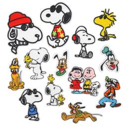 Patch bonito do bordado dos desenhos animados com Snoopy, Padrão do cão, logotipo bordado, jaqueta, bagagem, caixa do telefone, remendo da decoração - Image 2