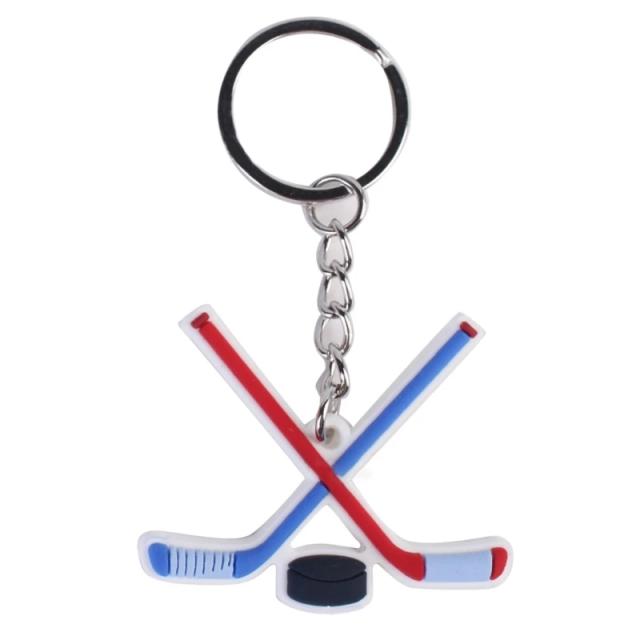 Chaveiro Decorativo de Hóquei no Gelo com Pingente para Esportistas do Inverno
