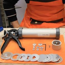 Oco lama vara extrusora conjunto de argila portátil apertando a arma, cerâmica modelagem ferramenta, DIY 12 tipos de macio - Image 1