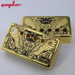 Capas de captador de guitarra Humbucker, Material Cupronickel, Eagle Surface para LP, Peças de guitarra, 50mm, 52mm, 1 conjunto - Image 4