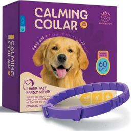 Alça de pescoço calmante ajustável para pet, coleira calma para gato e cachorro, aliviar a ansiedade, remover o restiness, suprimentos de proteção, 1pc - Image 1