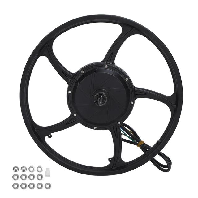 Motor elétrico do cubo para E-Bikes, Scooters e Go-Karts, movimentação de ciclismo do elevado desempenho, 36V, 72V, 500W, 1500W, 20"