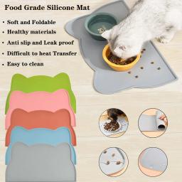 Silicone Pet Food Mat Portátil, isolamento térmico, impermeável, antiderrapante, esteira de alimentação, Slow Feeder, Bowl Pad, Almofada, Gato, Cão, Pet Supplies - Image 1