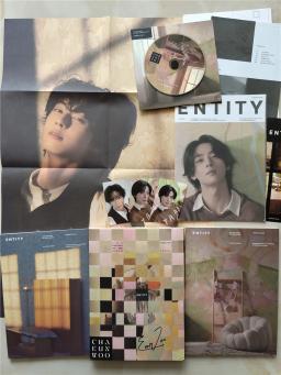 ASTRO Cha EunWoo 1 ° mini álbum autografado, Entombook, Photocard, K-POP, versão aleatória - Image 2