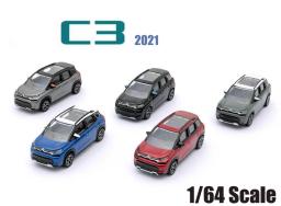 Carros de brinquedo de liga diecast para coleção, modelo para presente, novo, escala 1: 64 por NorRev, 3 pol, C3, 2021 - Image 1