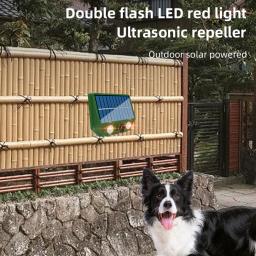 Ultrasonic Solar Repelente Animal Powered, Recarregável Jardim Deterrent, Yar Farm ao ar livre, Gato e cão - Image 4
