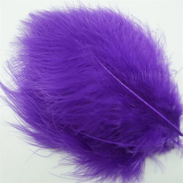 Penas Coloridas Marabou da Turquia para Artesanato - 20 Peças de 10-15cm para DIY, Costura e Acessórios de Casamento
