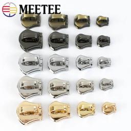 Meetee-Slider Zipper para Zíperes Metálicos, Fitas Saco e Roupas, Pull Repair Kit, Acessório de Bloqueio de Bagagem, 3 5 8 10 #, 10Pcs - Image 5