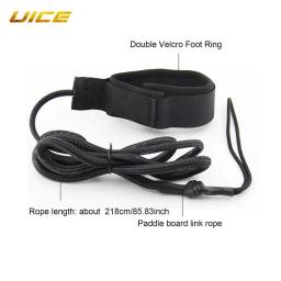 PVC prancha Coiled Leash, ajustável, reta Surf Leash, Stand Up, Paddle Board, tornozelo Sup Board, pé perna corda - Image 3