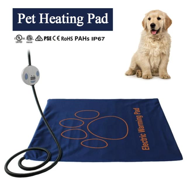 Cobertor Aquecedor Impermeável para Pets - Almofada de Inverno Ajustável para Cachorros e Gatos - 45x60cm para EUA, Reino Unido e UE