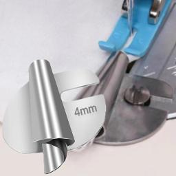 Pé de pressão de aço inoxidável laminado, Universal Sewing Scroll, Hemmer Foot, Ferramentas de artesanato, Acessórios DIY, 3mm-10mm - Image 2