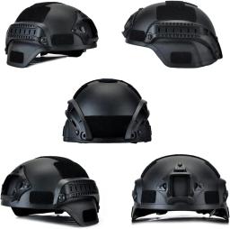 BOOIU-Capacete de Paintball Airsoft com montagem NVG e trilhos laterais, capacetes táticos rápidos ACH ajustáveis, MICH 2000 - Image 4