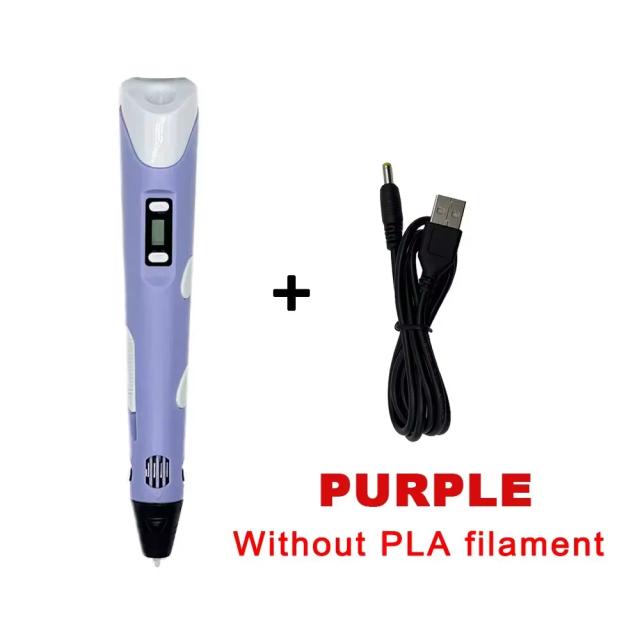 Caneta 3D Eletrônica para Crianças com Tela LED - Ferramenta de Desenho Graffiti, Brinquedo Criativo para DIY e Presentes de Natal ou Aniversário