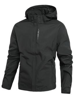 Jaqueta dura fina ao ar livre de camada única com capuz impermeável jaqueta à prova de vento feminina roupas de montanhismo de três provas - Image 5