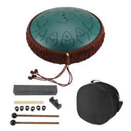 Rain Drum for Outside Steel Tongue, Chakra Tank Drum, Marretas acolchoadas de percussão, 13 notas, 12 em - Image 1