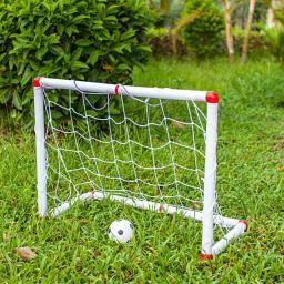 1 conjunto de futebol objetivo net prático 56/86/106/120cm estrutura estável entretenimento mini futebol brinquedo objetivo net - Image 5