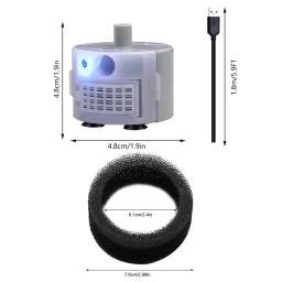 USB Bomba de Água para Pet Fountain, bomba submersível, Cat Water Drinker, Mudo Acessórios, DC 5V, 1A, SMA-800 - Image 5