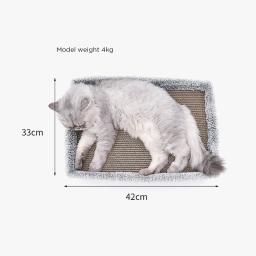 Cama de dormir para gato com papelão ondulado, duas peças, almofada para brincar em qualquer lugar - Image 3