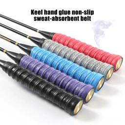 2 pçs fita de aperto raquete de tênis anti-deslizamento absorver suor banda vara de pesca ao ar livre cinta de enrolamento esporte badminton squash fita - Image 6
