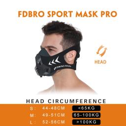 Máscara Esportiva 12 Níveis Respiratórios Máscara Pro Workout para Fitness, Corrida, Resistência, Cardio,Endurance Mask for Fitness Máscara Esportiva - Image 2