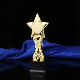 Fita Troféus Futebol Dourado Prémio, Material Festa, Estrela do Troféu, Prémio, 25 cm - Image 1