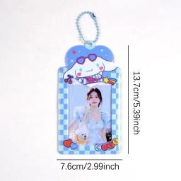 PVC dos desenhos animados Photo Frame, Photo Display mangas, Goo titular do cartão, bolso Keychain, Photocards Protector Capa, Idol - Image 6