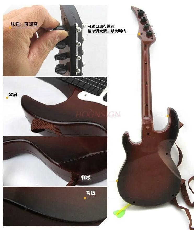 Simulado instrumento musical das crianças de grandes dimensões guitarra baixo brinquedo super bom passo 0.48 verdadeiro play - Image 1