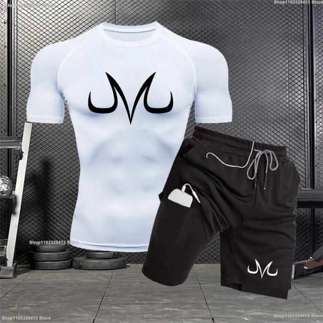 Roupas Masculinas de Secagem Rápida para Treino: Conjunto de Compressão Jogging e Terno de Jiu-Jitsu Casual Verão S-3XL