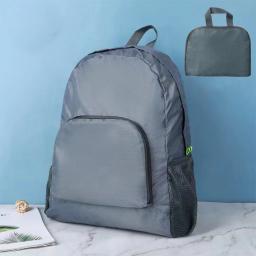 Mochila dobrável leve esportes de viagem caminhadas escalada saco texto impresso portátil ao ar livre pacote para mulher - Image 3