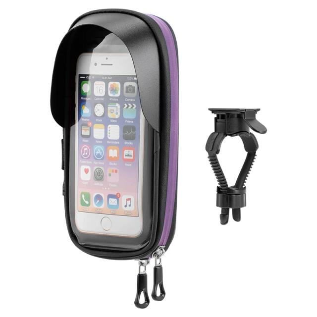 Suporte Ajustável para Telefone de Bicicleta à Prova d'Água - Capa Universal para Guiador de Motocicleta e Scooter